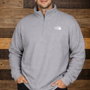 The North Face Light Gray Fleece Pullover